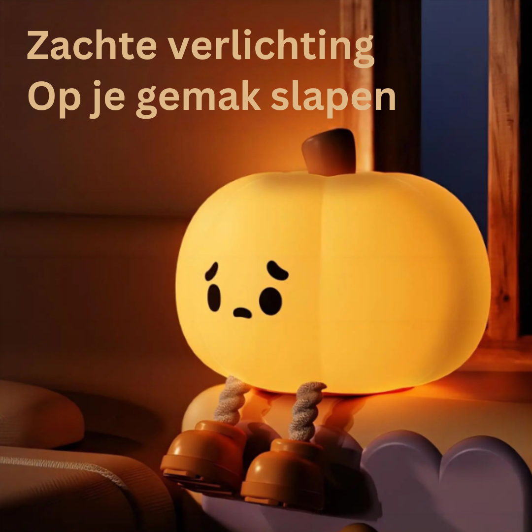 GlowPumpkin Light - Warm Glow Nightlight for Kids' Bedrooms
