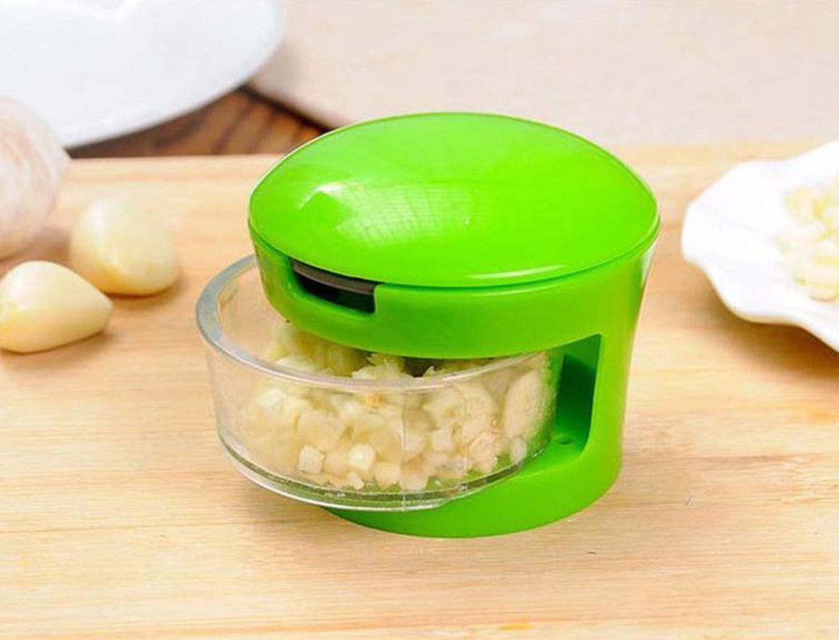 GarlicPress Pro - Compact Garlic Press with Catch Reservoir