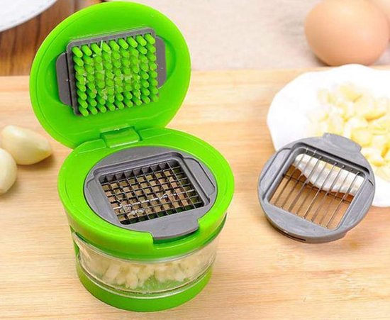 GarlicPress Pro - Compact Garlic Press with Catch Reservoir