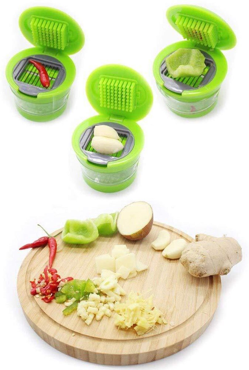 GarlicPress Pro - Compact Garlic Press with Catch Reservoir