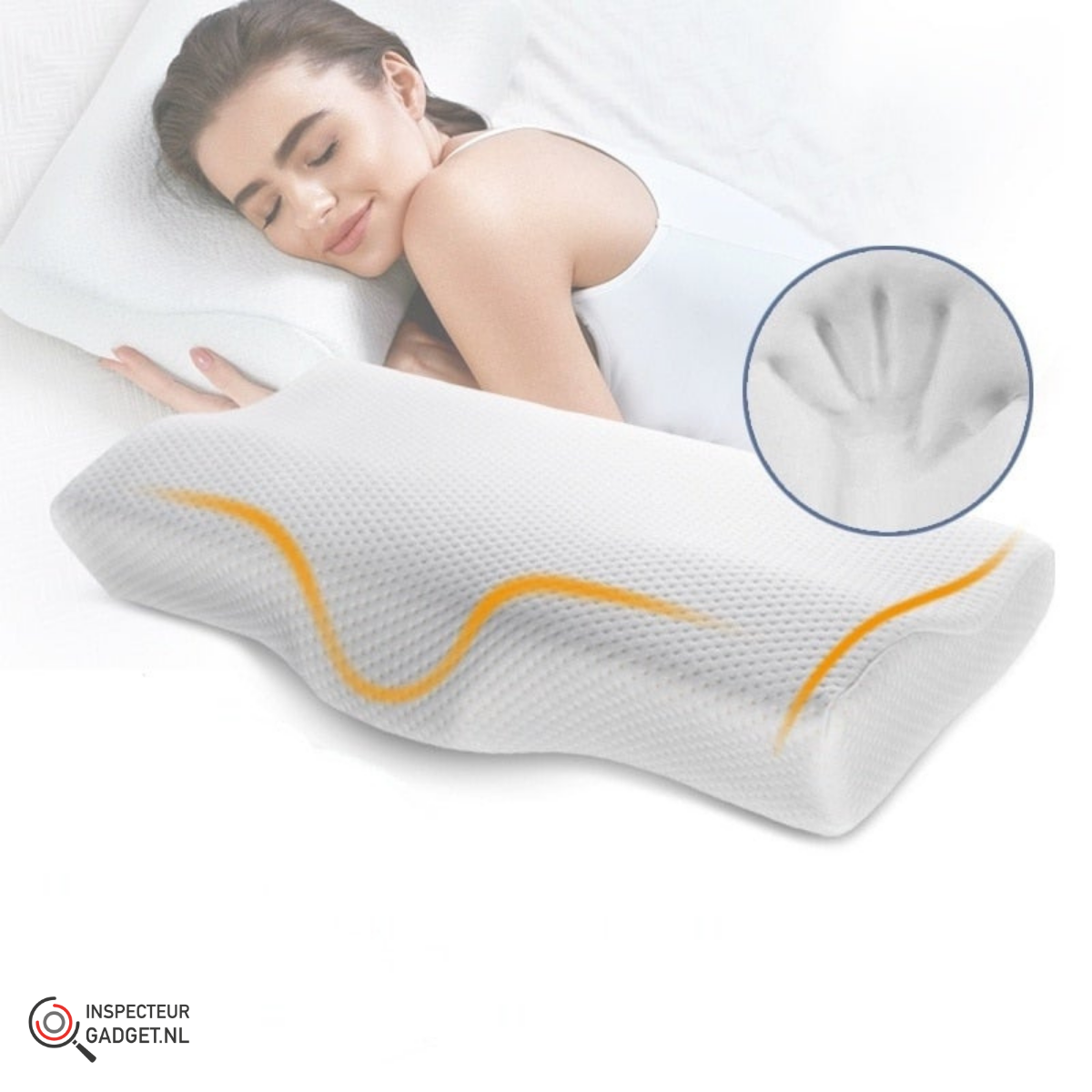 Kirvenda - Ergonomic Memory Foam Neck Pillow