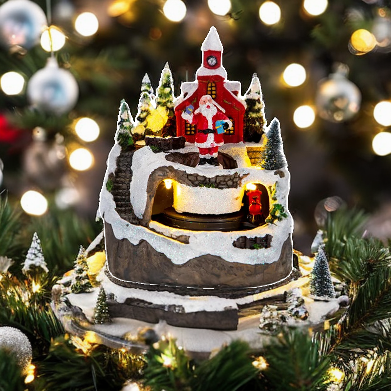 MagicVillage Christmas Village - Animated Musical LED Christmas House
