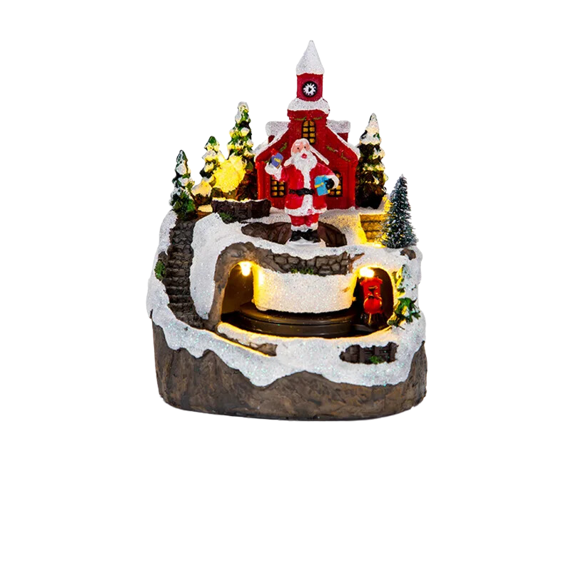 MagicVillage Christmas Village - Animated Musical LED Christmas House