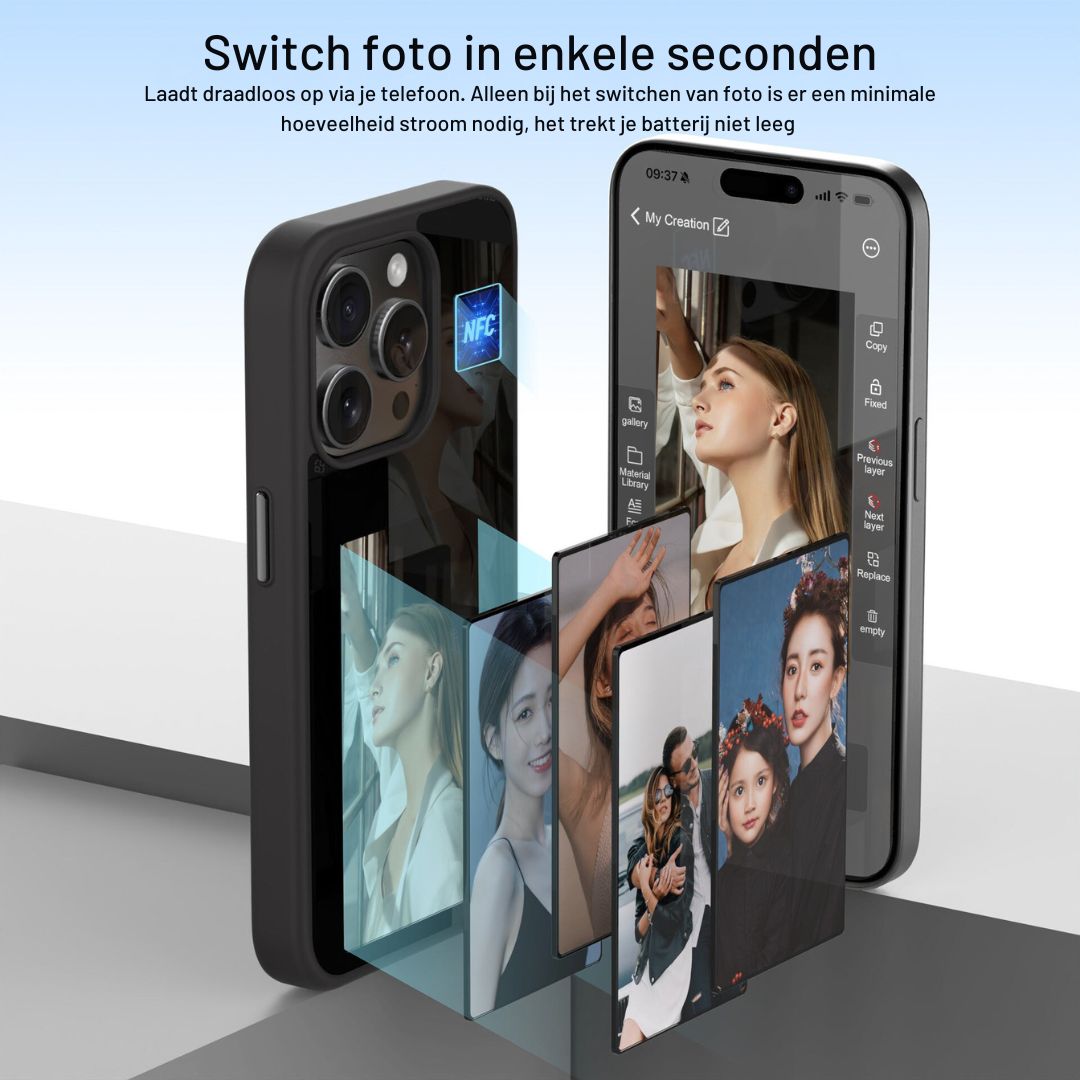 CustomView Case - Customizable iPhone Protection with E-Ink Display