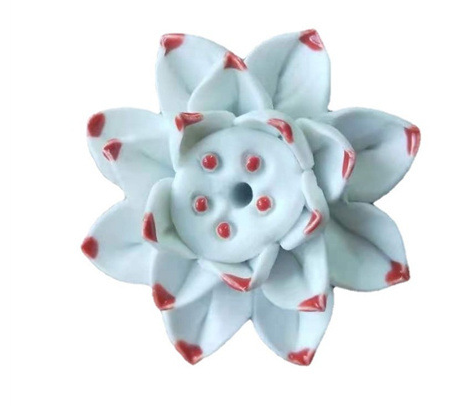 LotusBloom Incense Holder - Elegant Ceramic Lotus Design