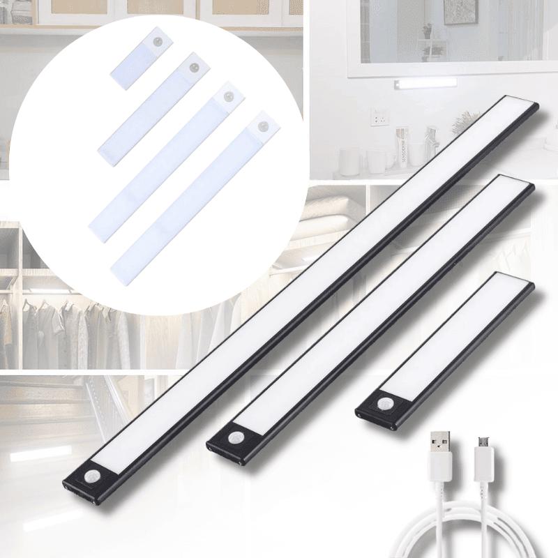 RechargeGlow LED Strips - Rechargeable Motion-Sensor Lighting for Home