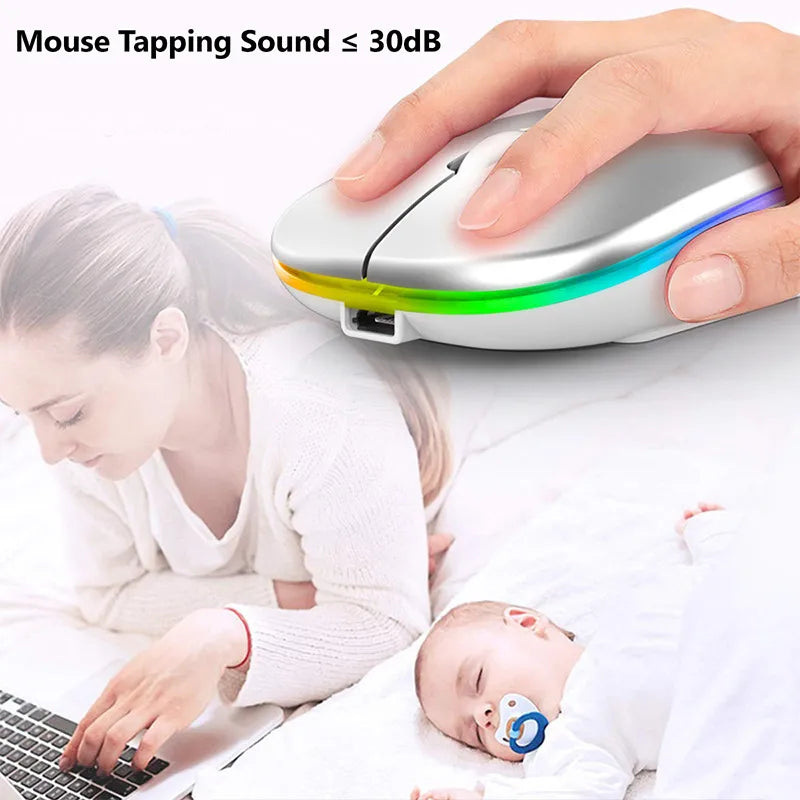 LuxeClick Mouse - Wireless Rechargeable Bluetooth Mouse