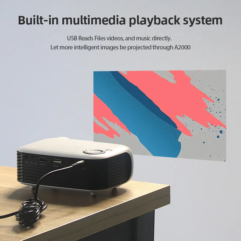 CinemaBeam - Portable Mini Projector for Movie Night