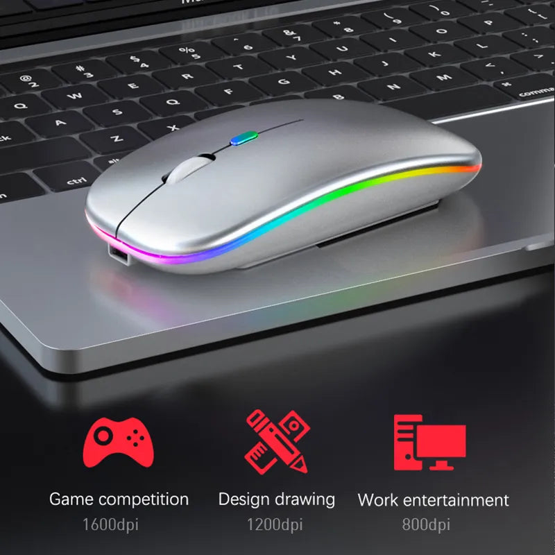 LuxeClick Mouse - Wireless Rechargeable Bluetooth Mouse
