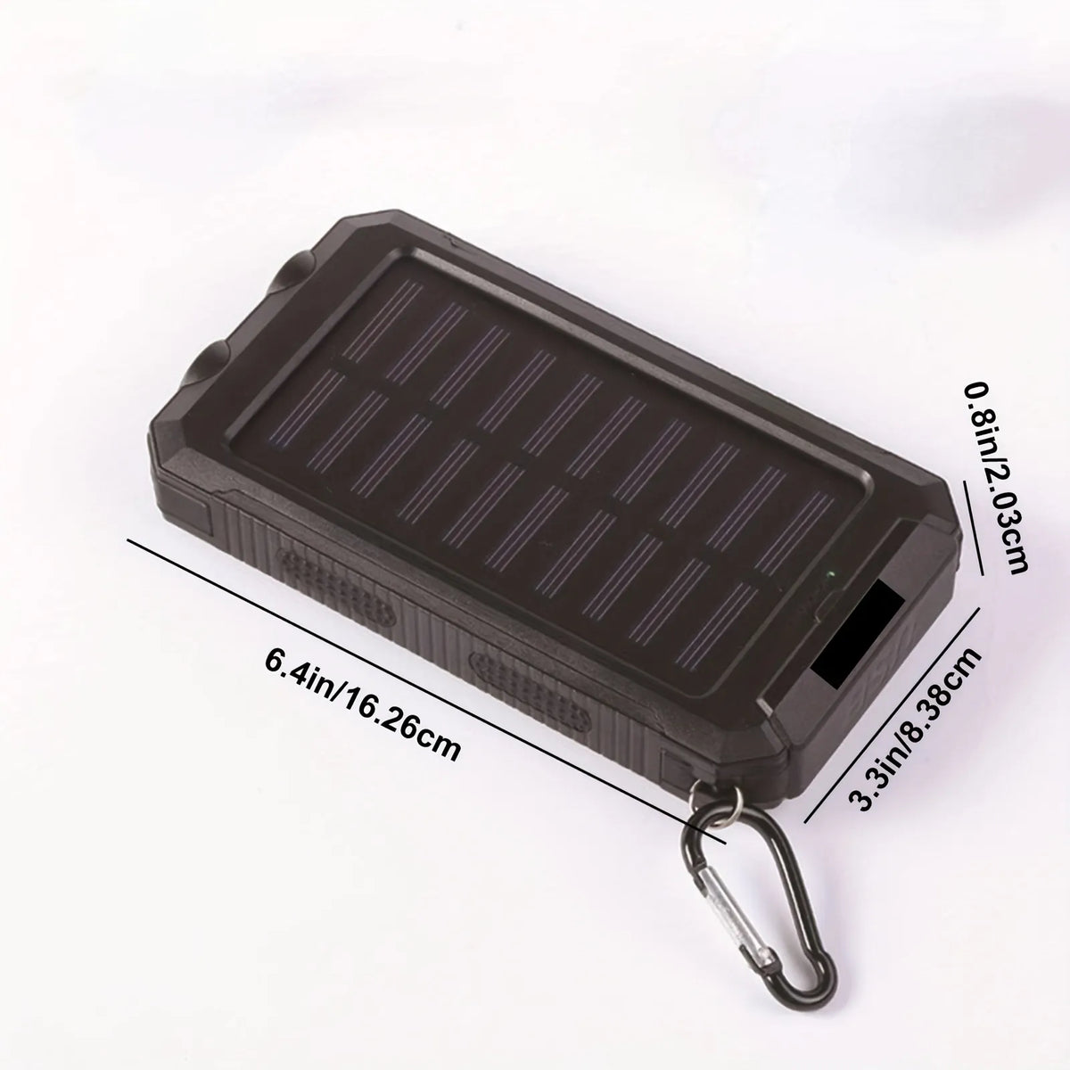 PowerFlash Portable - Solar-Powered Rechargeable Power Bank & Flashlight