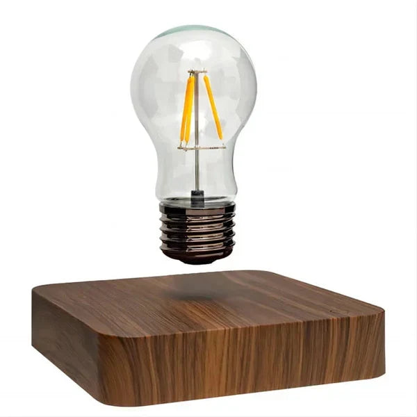 LevitaLux - Magnetic Levitating Light with Walnut Wood Base