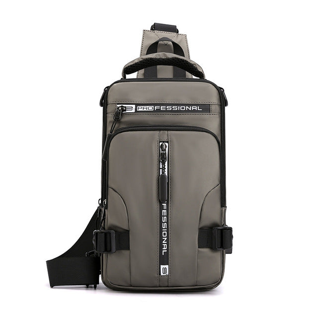 SecureNylon - Waterproof Anti-Theft Shoulder Bag with USB Charging Port
