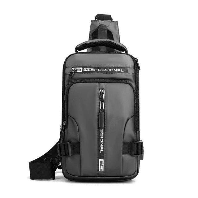 SecureNylon - Waterproof Anti-Theft Shoulder Bag with USB Charging Port