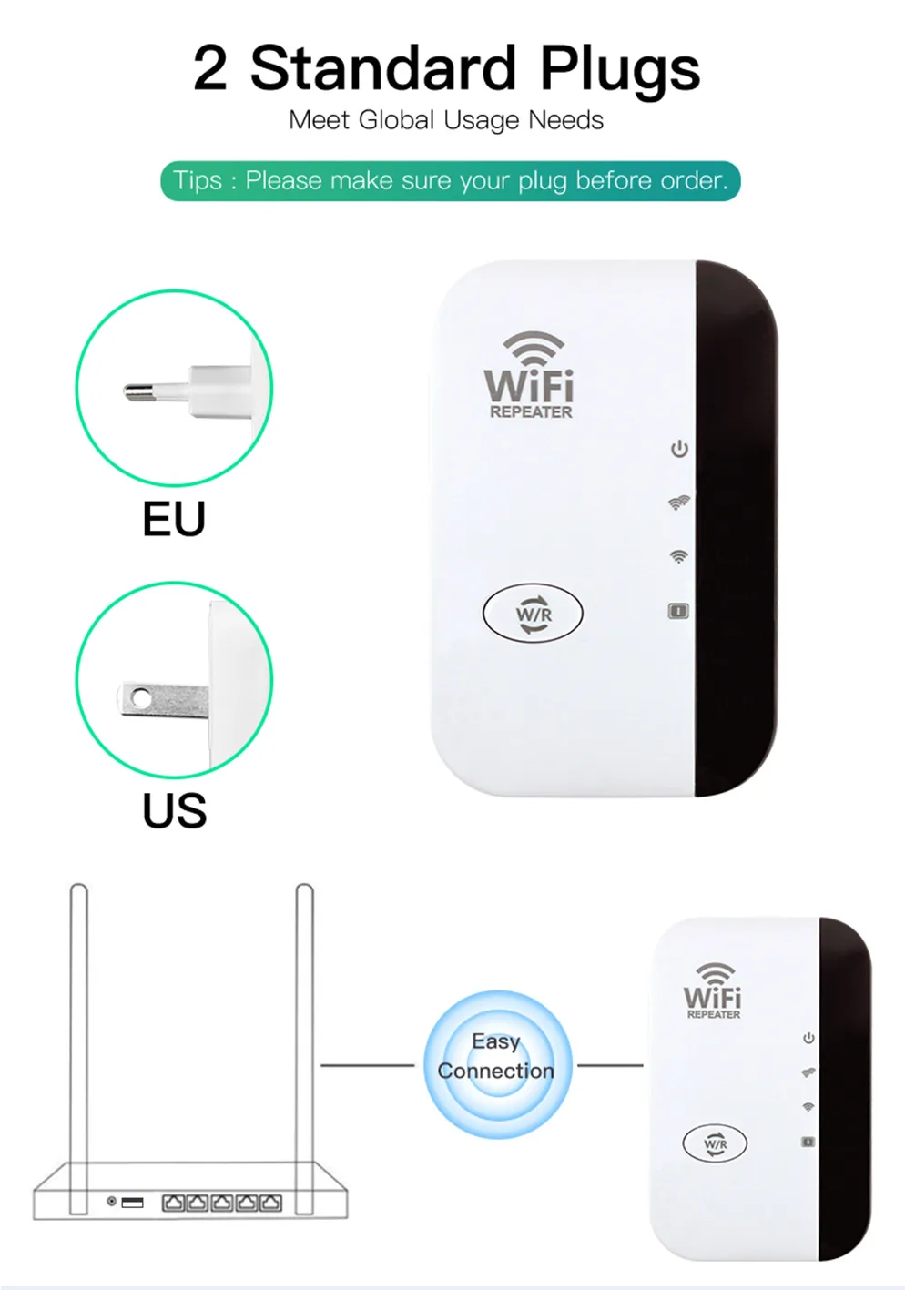 WiFiMax Booster - Powerful WiFi Range Extender for Your Home