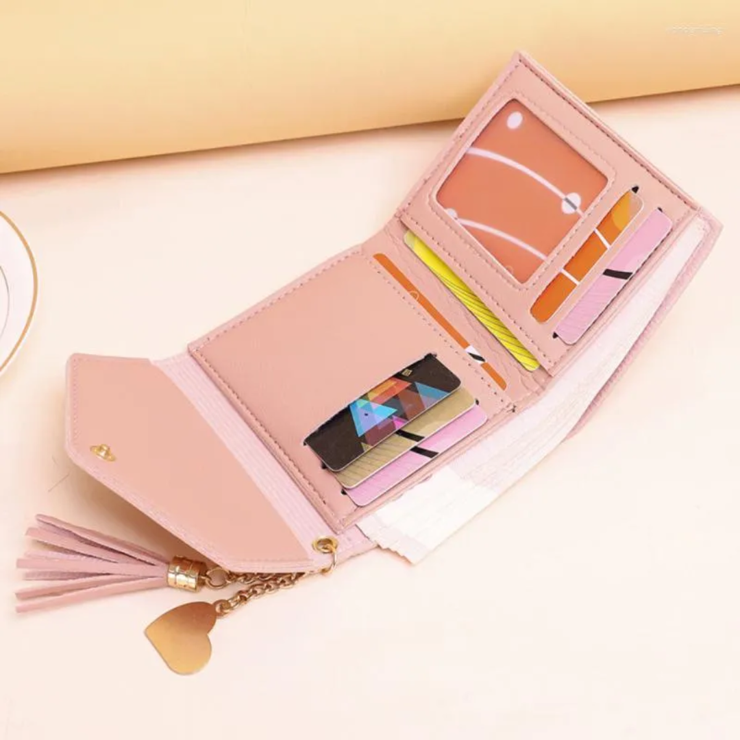 MiniPouch - Elegant Compact Wallet with Tassel