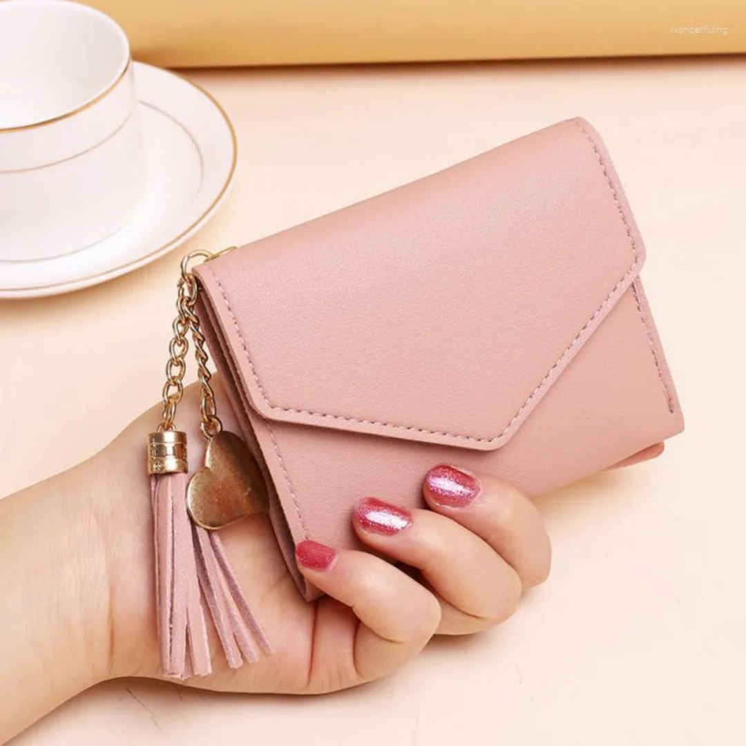 MiniPouch - Elegant Compact Wallet with Tassel
