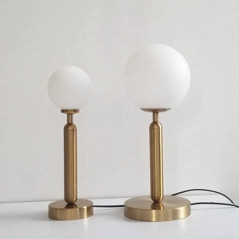 Forwynn - Modern Brass Glass LED Table Lamp