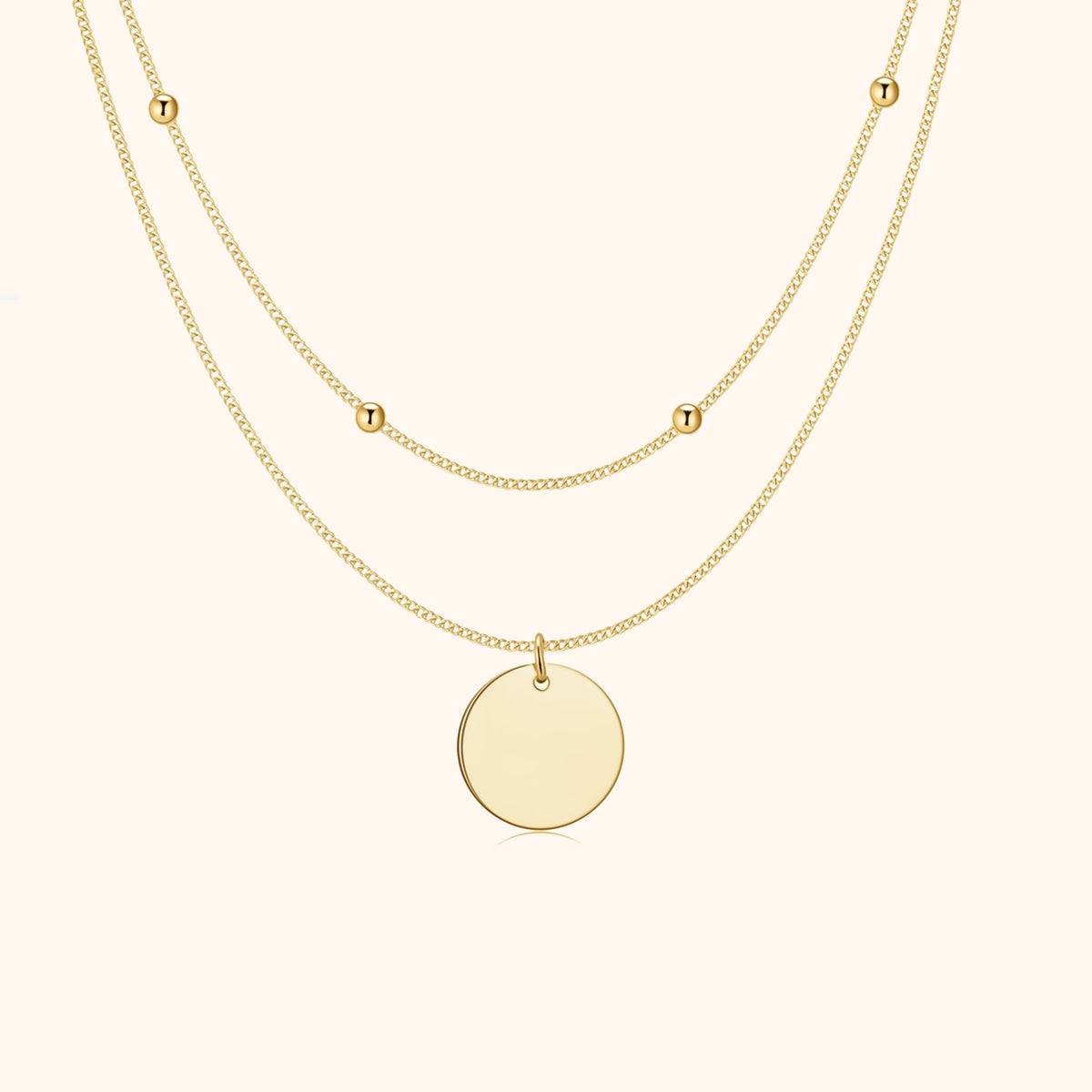 Tabriella - Elegant Double Medallion Necklace