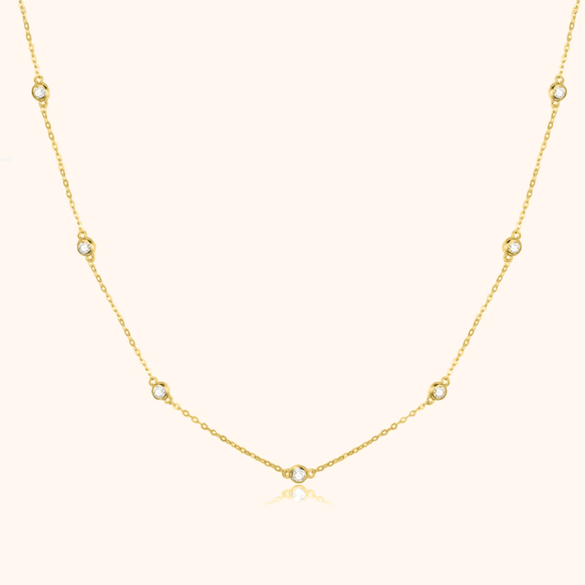 Elara Necklace - Elegant Zirconia Necklace for a Refined Look