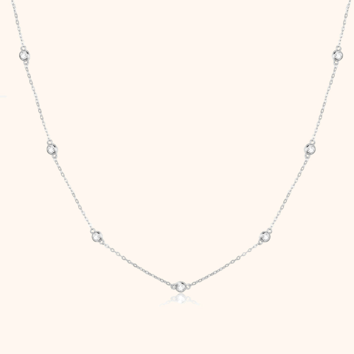 Elara Necklace - Elegant Zirconia Necklace for a Refined Look
