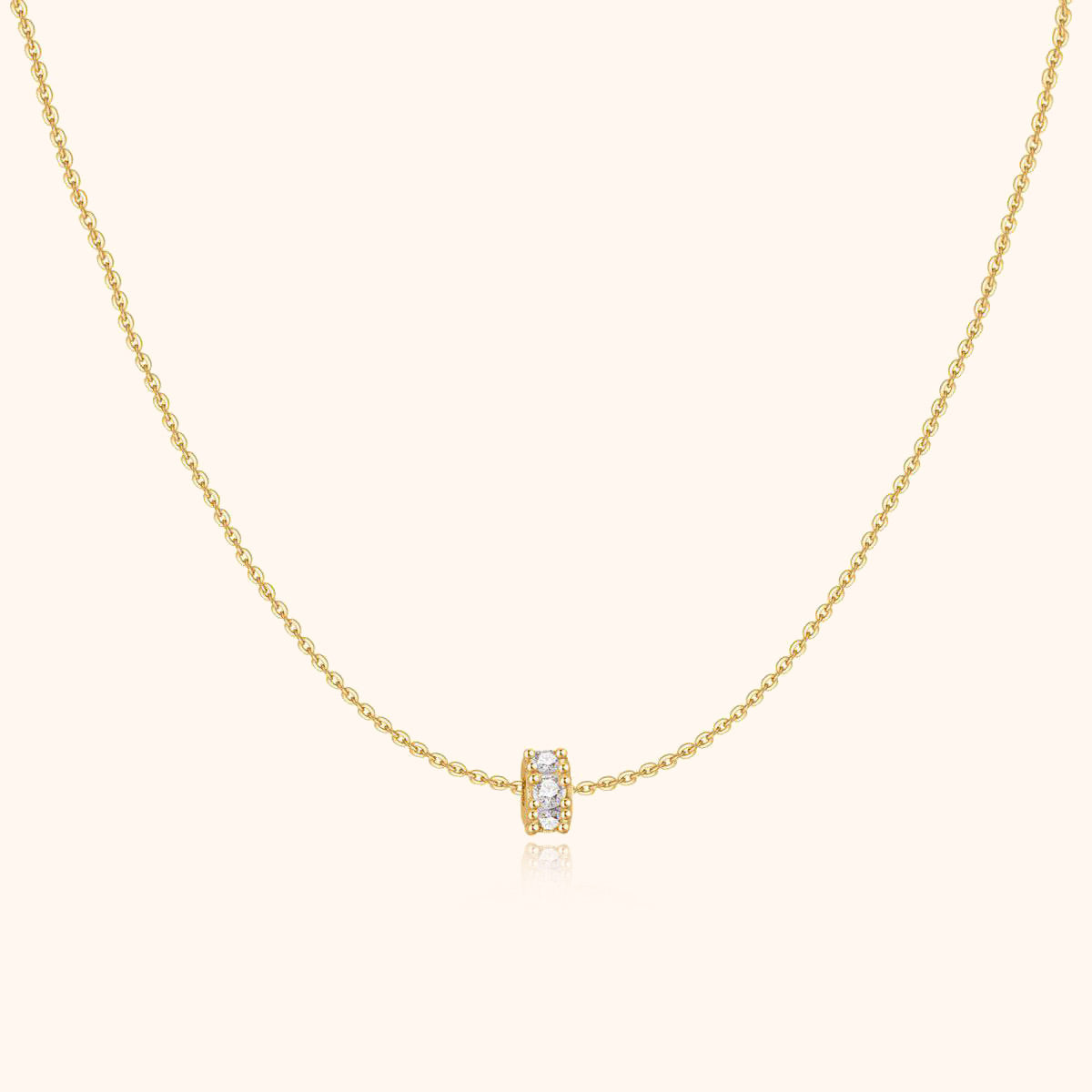 Valerie Circle Necklace - Sparkling Everyday Elegance