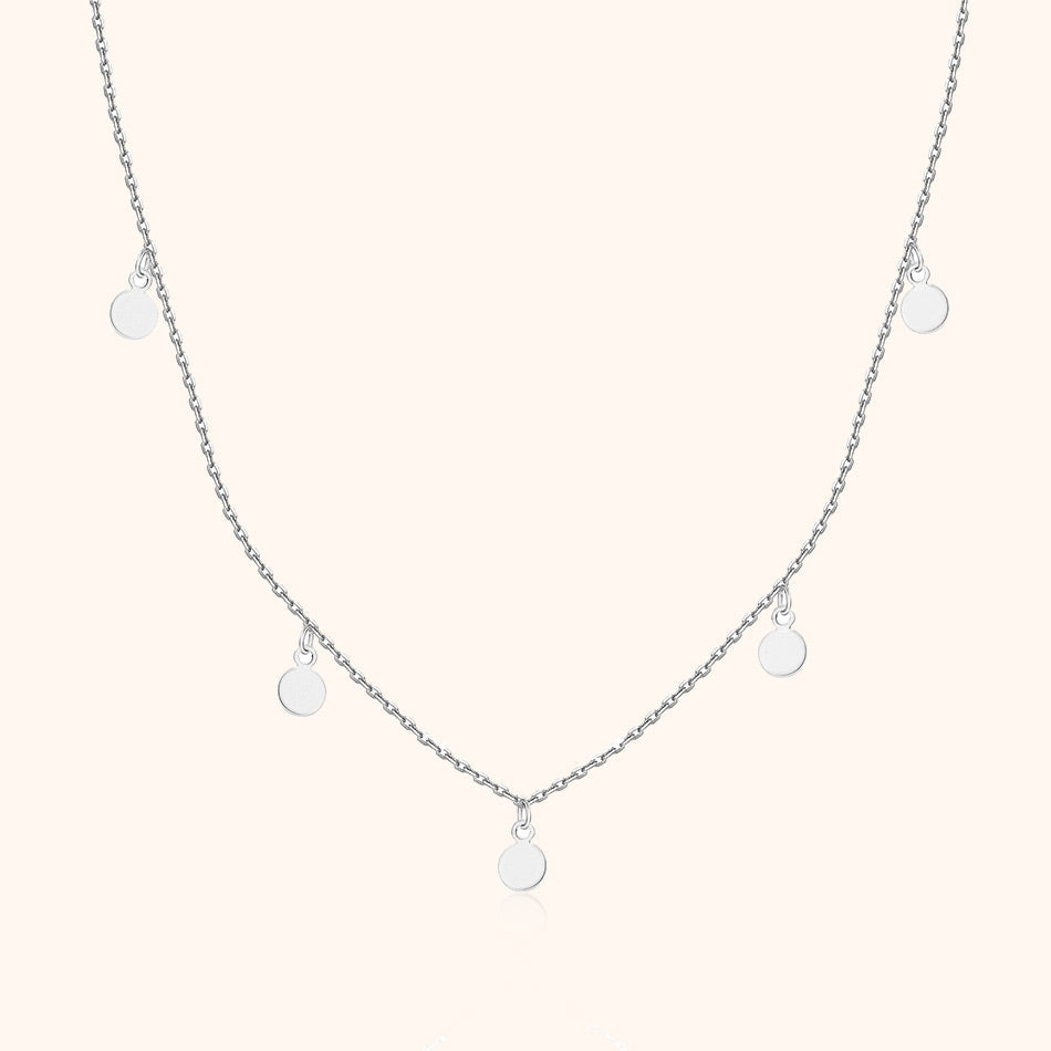 Favelle - Elegant Necklace with Charming Small Circle Pendants