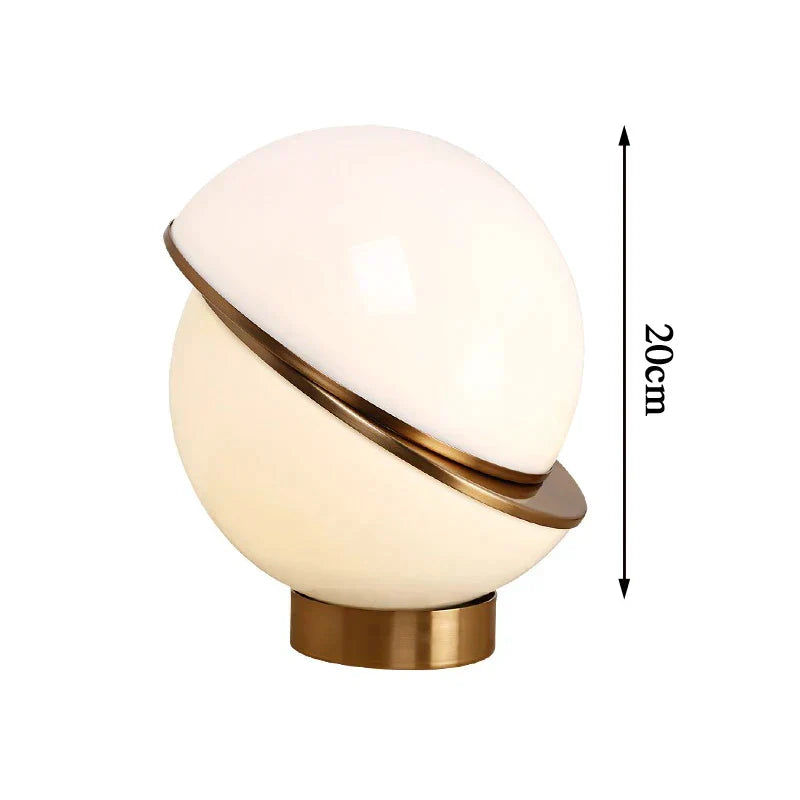 Dirnhall - Elegant White Round Table Lamp