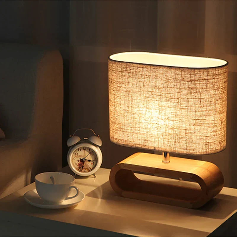 Tabrun - Handcrafted Wooden Table Lamp Design