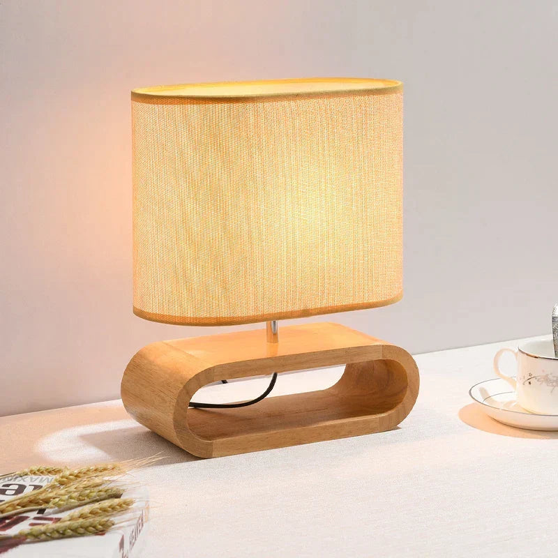 Tabrun - Handcrafted Wooden Table Lamp Design