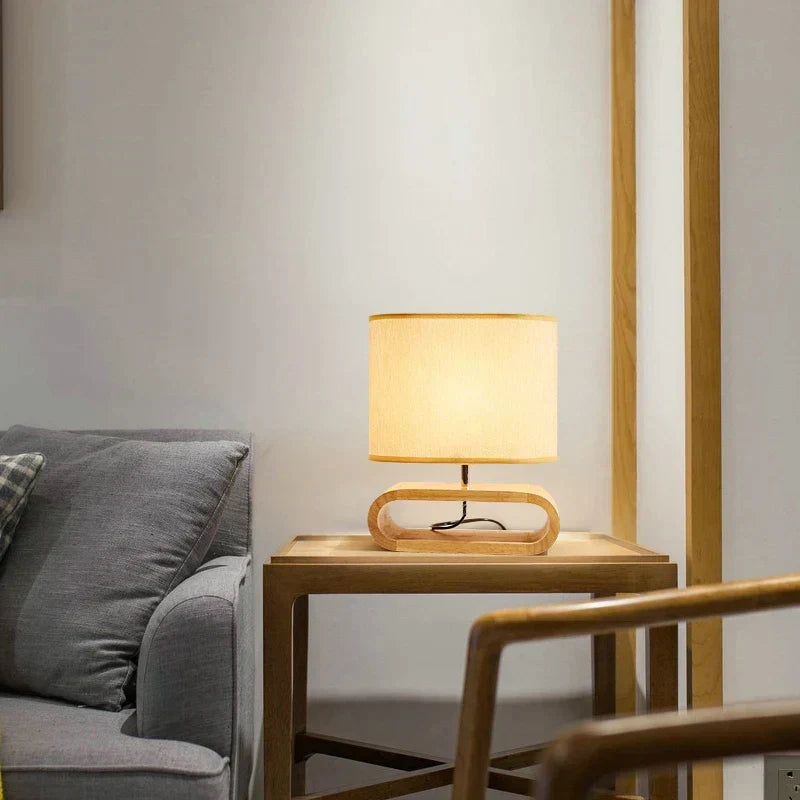 Tabrun - Handcrafted Wooden Table Lamp Design