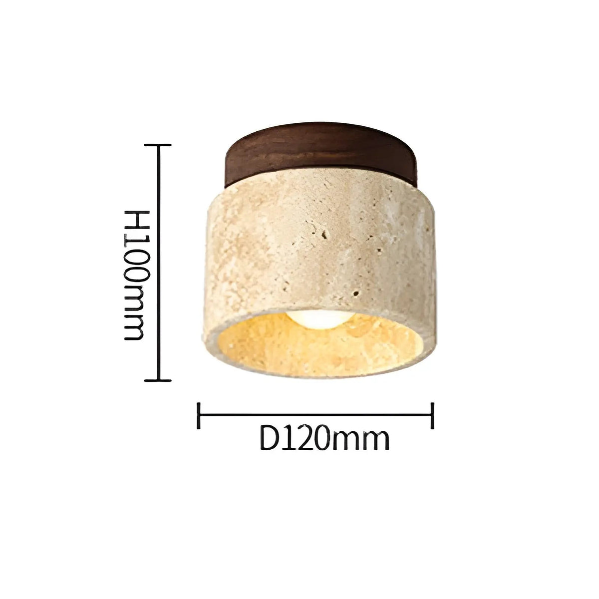 LumiStone Glow - Japanese Style Ceiling Lamp
