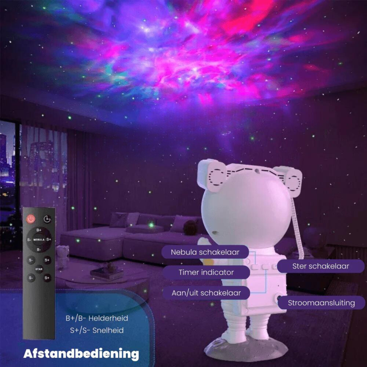 Spacebuddy Galaxy - LED Star Sky Projector