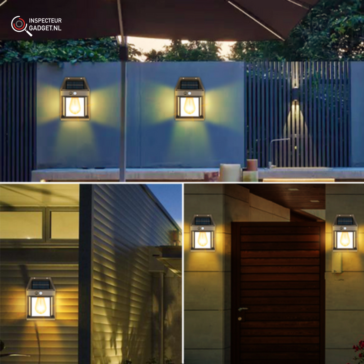 Hawbridge - Wireless Solar Wall Spotlights