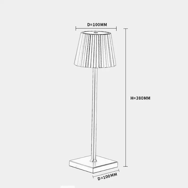 Dawn Hollow - Waterproof Rechargeable Touch LED Table Lamp