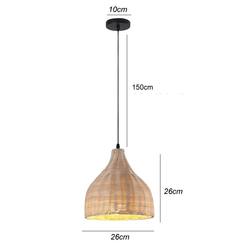 BambooLife - Handwoven Rattan Pendant Lamp