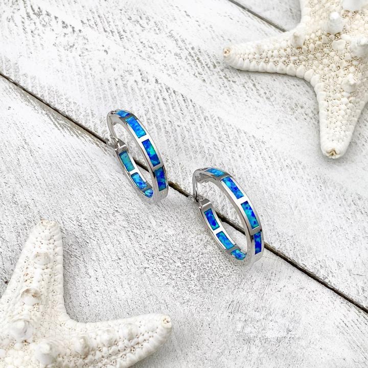 Iorwen - Silver Opal Ocean Ring