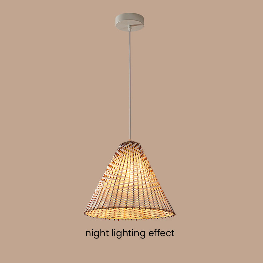 Hintwell - Handwoven Rattan Hanging Light