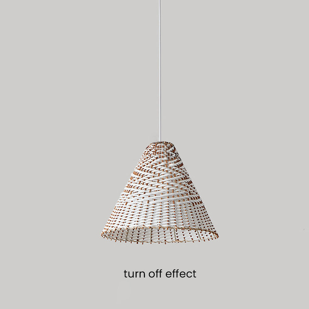 Hintwell - Handwoven Rattan Hanging Light