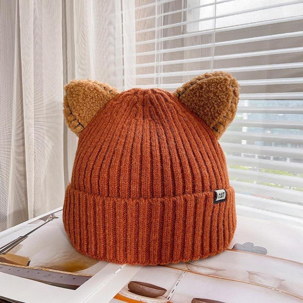 CozyCat Beanie - Trendy Knit Hat with Cat Ears