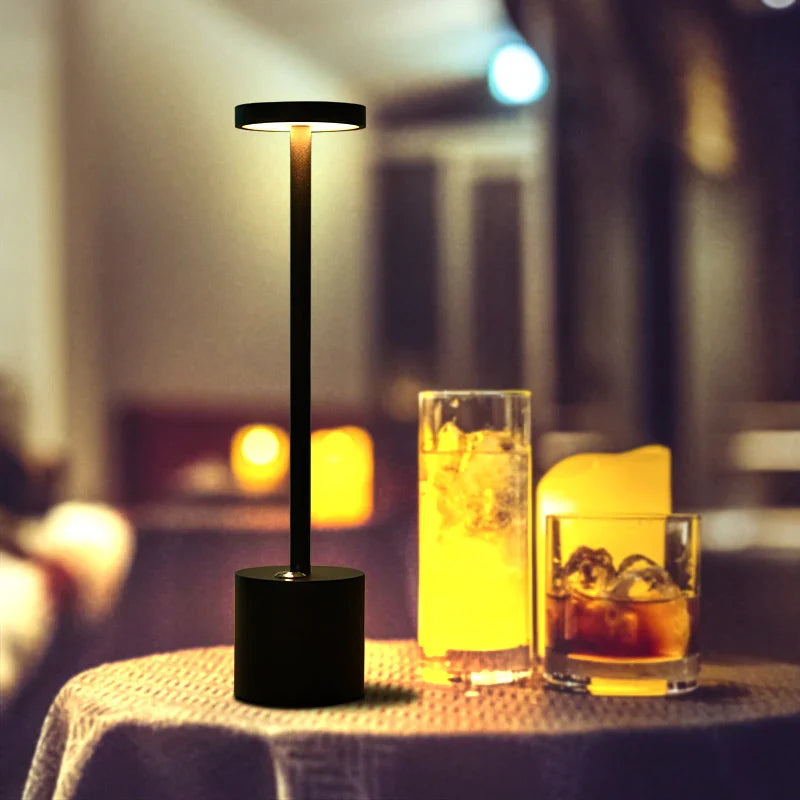 RanFlare - Cordless Rechargeable Candle-Style Table Lamp
