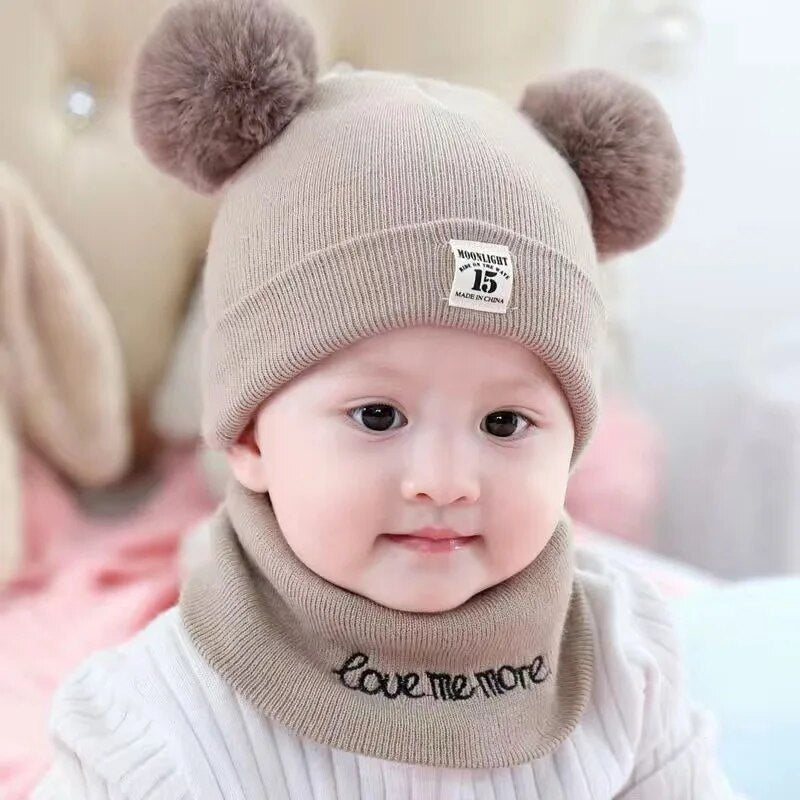 CozySnow - Trendy Kids Beanie with Pompom