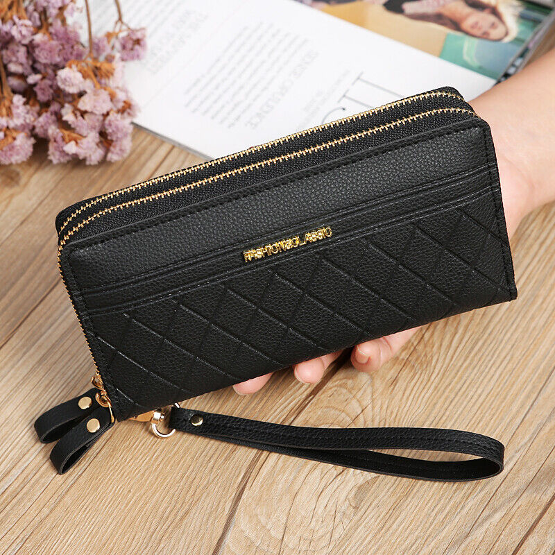 SleekWallet - Quilted Wristlet Wallet for Everyday Essentials