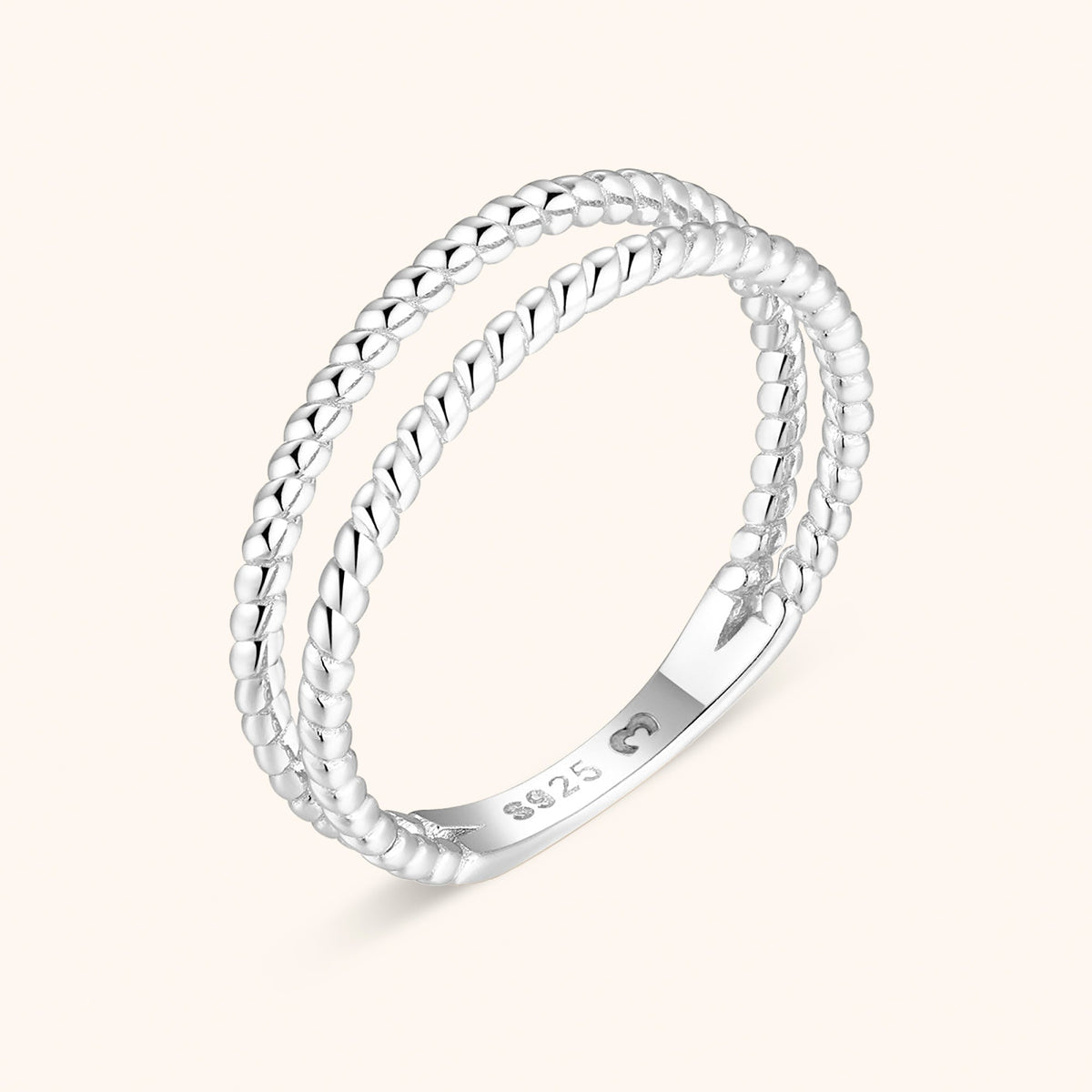 Lina - Woven Double Band Ring