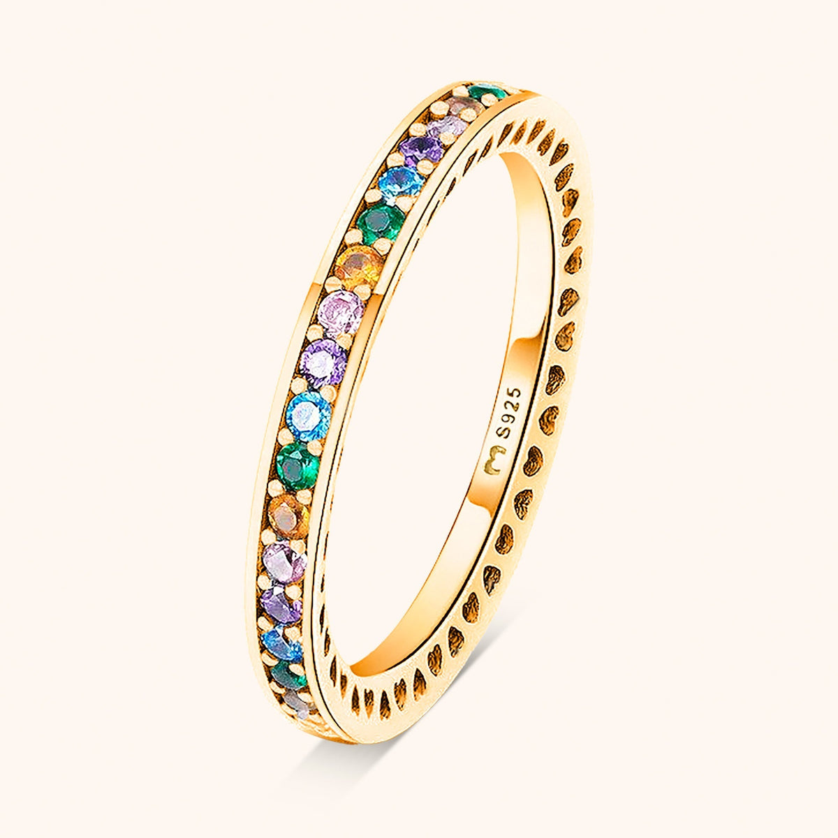 Aurora Rainbow Ring - Colorful Sparkle for Every Style