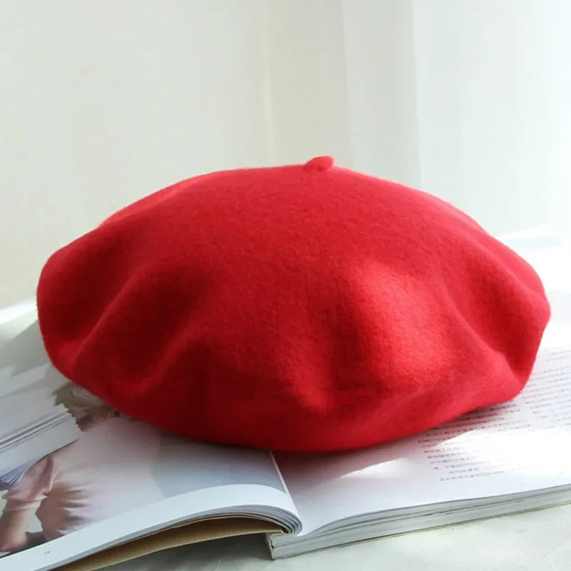 WoolCharm Beret - Cozy Wool Style for Cold Winter Days