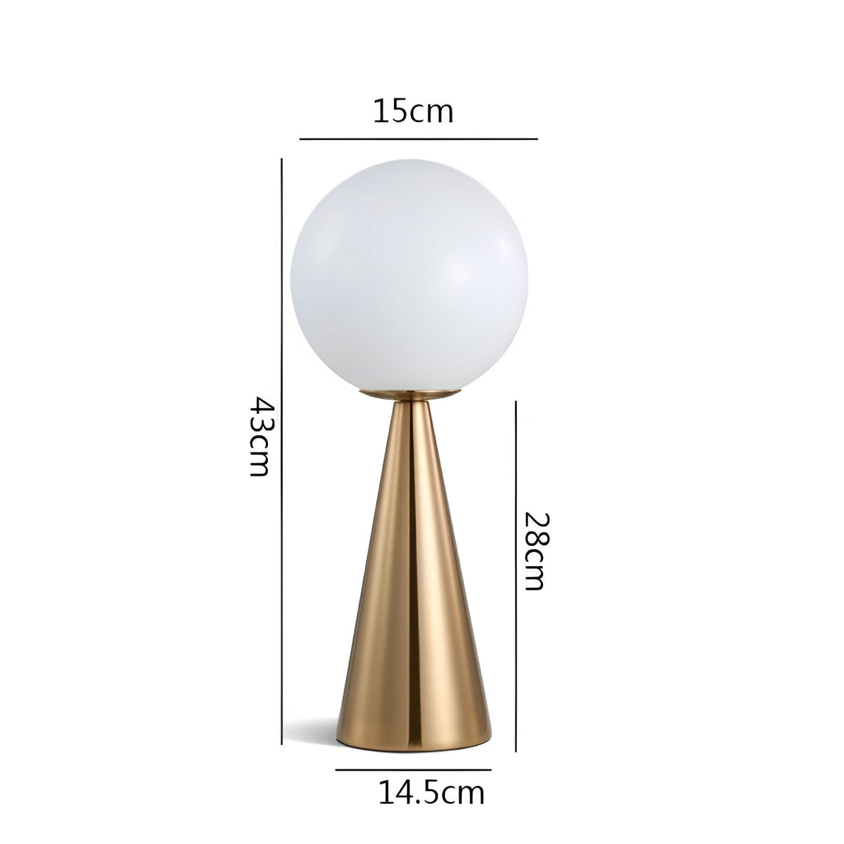Falworth - Modern Glass Cone Lamp