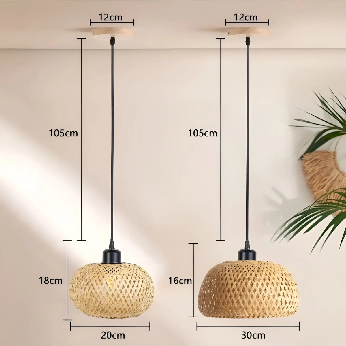 Kavendish - Handwoven Rattan Pendant Ceiling Light