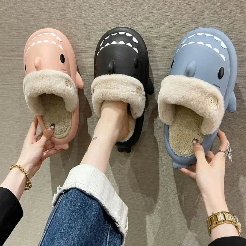 SharkSlippers - Playful Shark Cotton Indoor Slippers