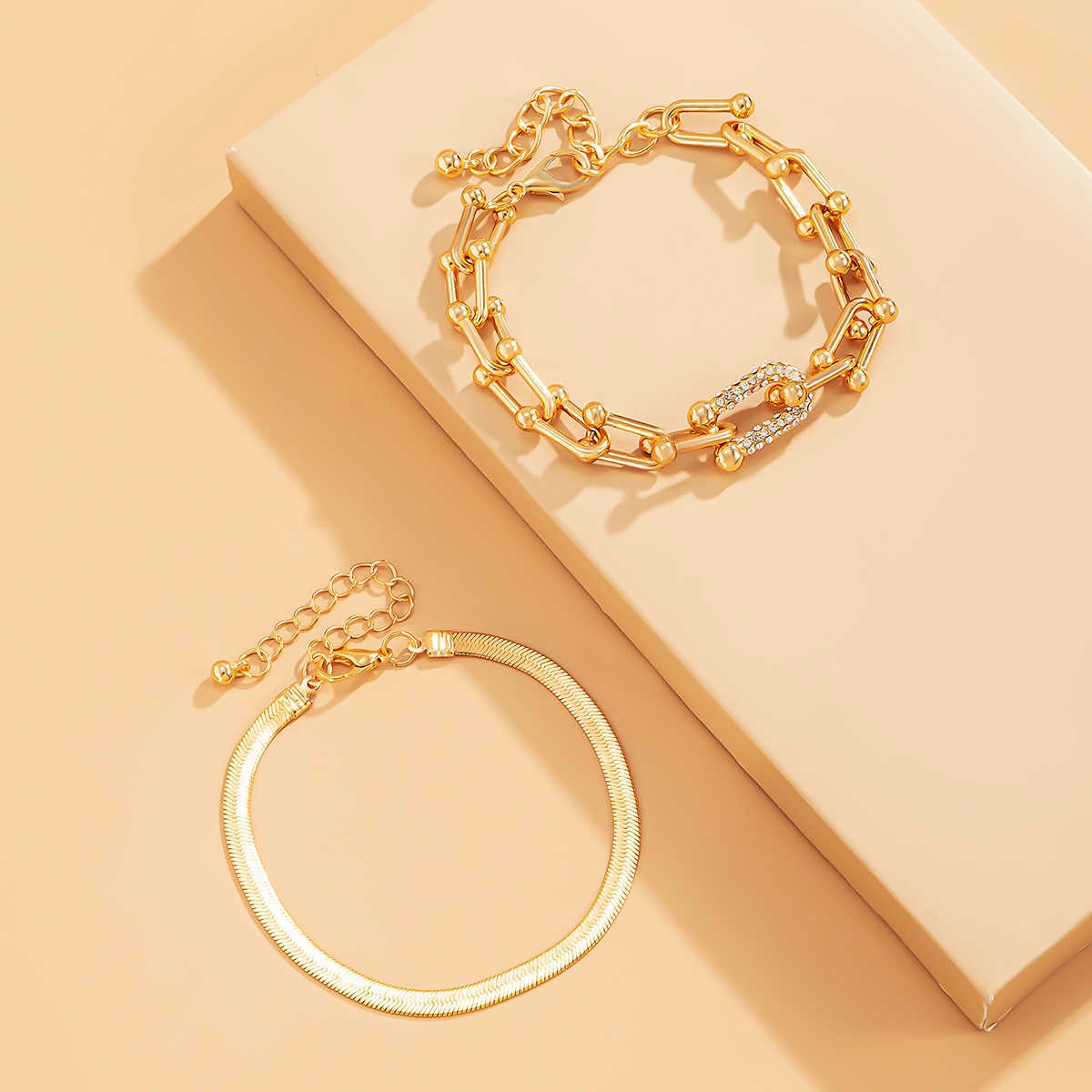 Damira - Stunning Bracelet Duo in Gold or Silver
