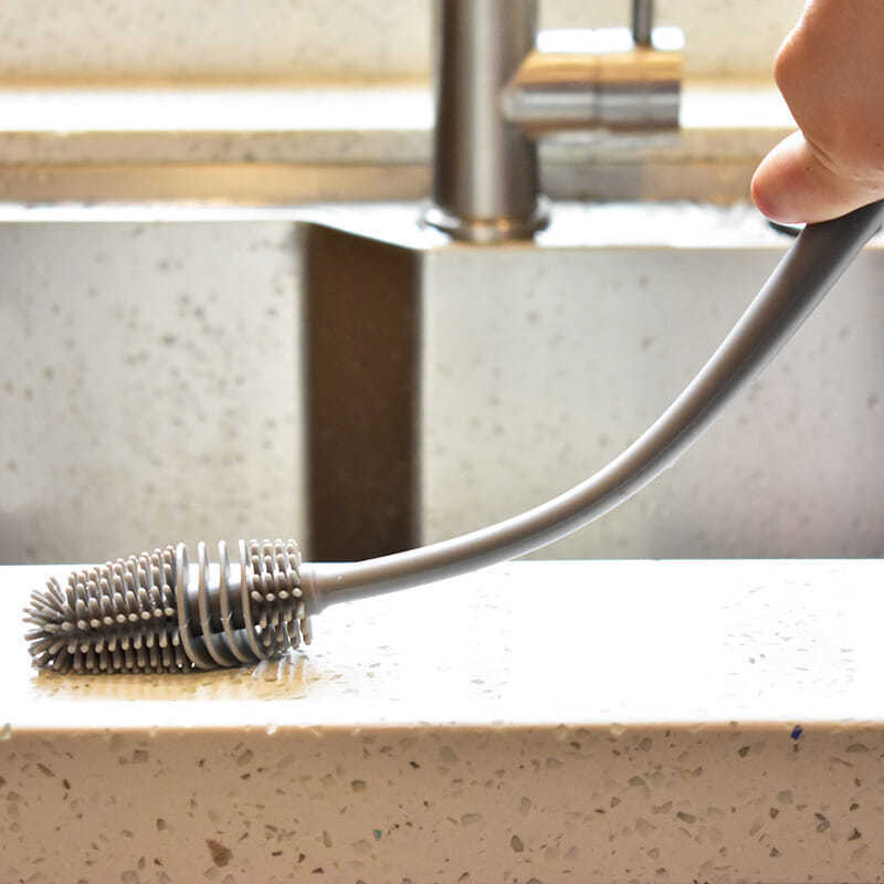 BrushMaster - Silicone Dish Brush for Bottles and Glasses